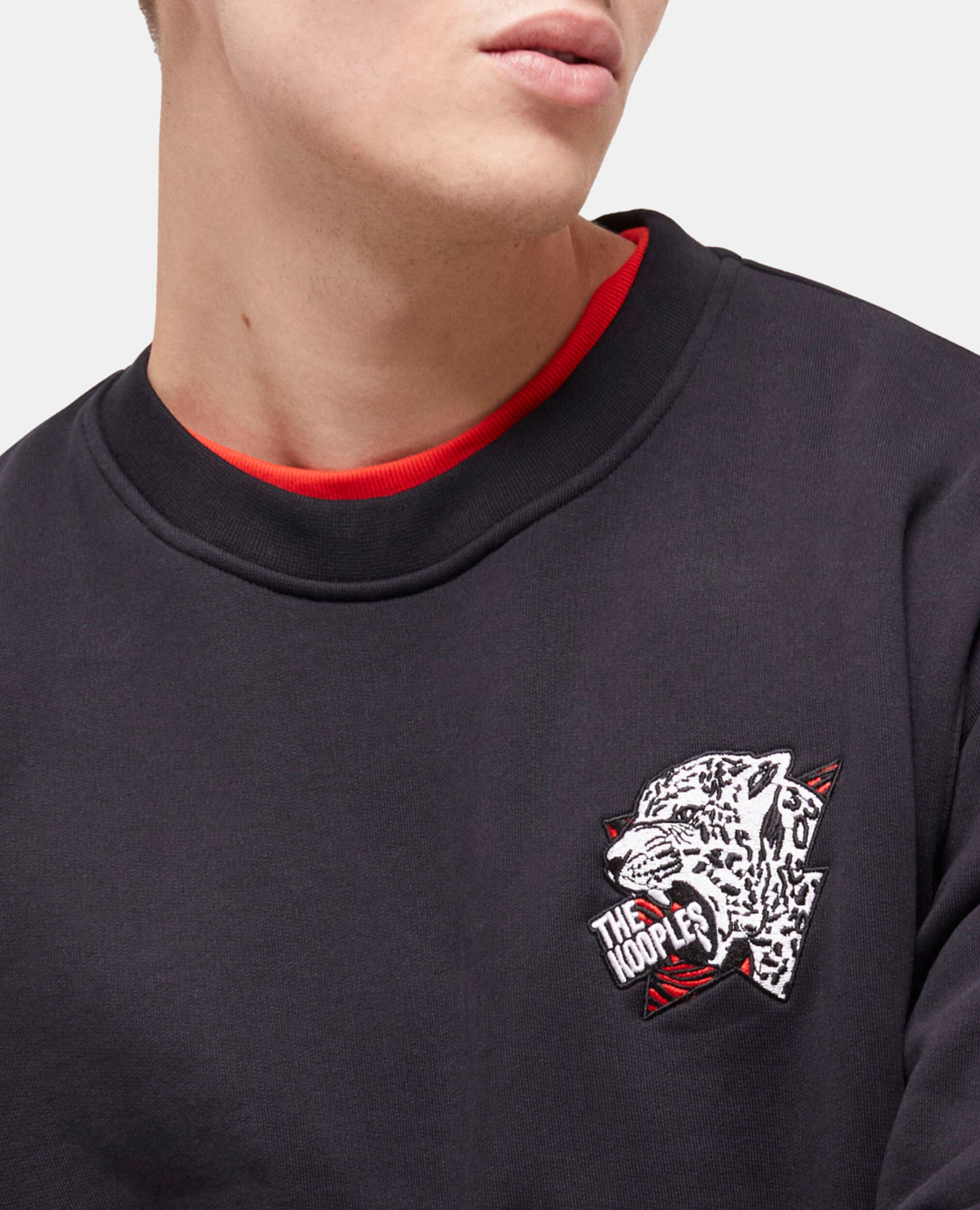 Sweatshirt logo tigre noir, BLACK, hi-res image number null