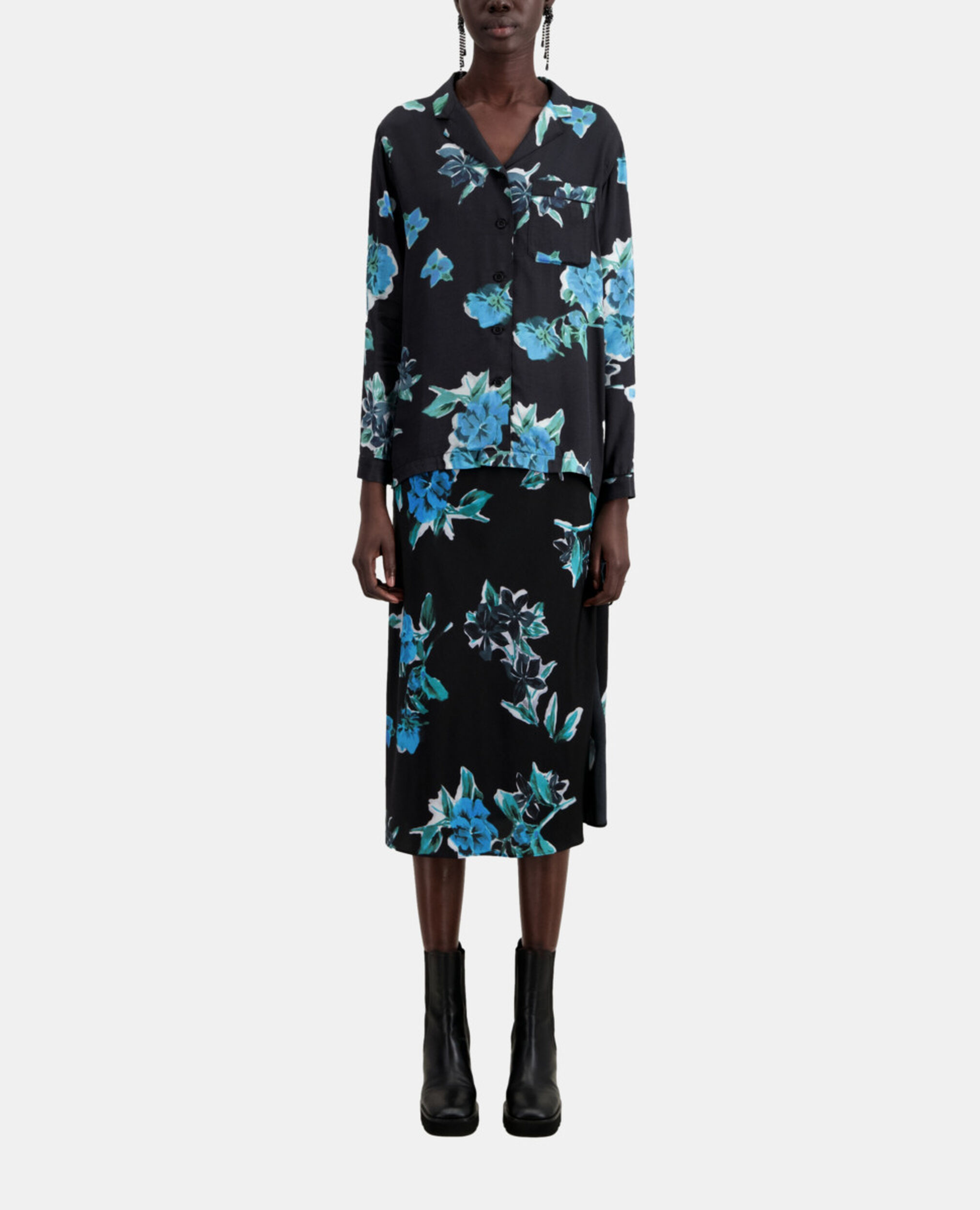 Bedrucktes Hemd, BLACK BLUE, hi-res image number null
