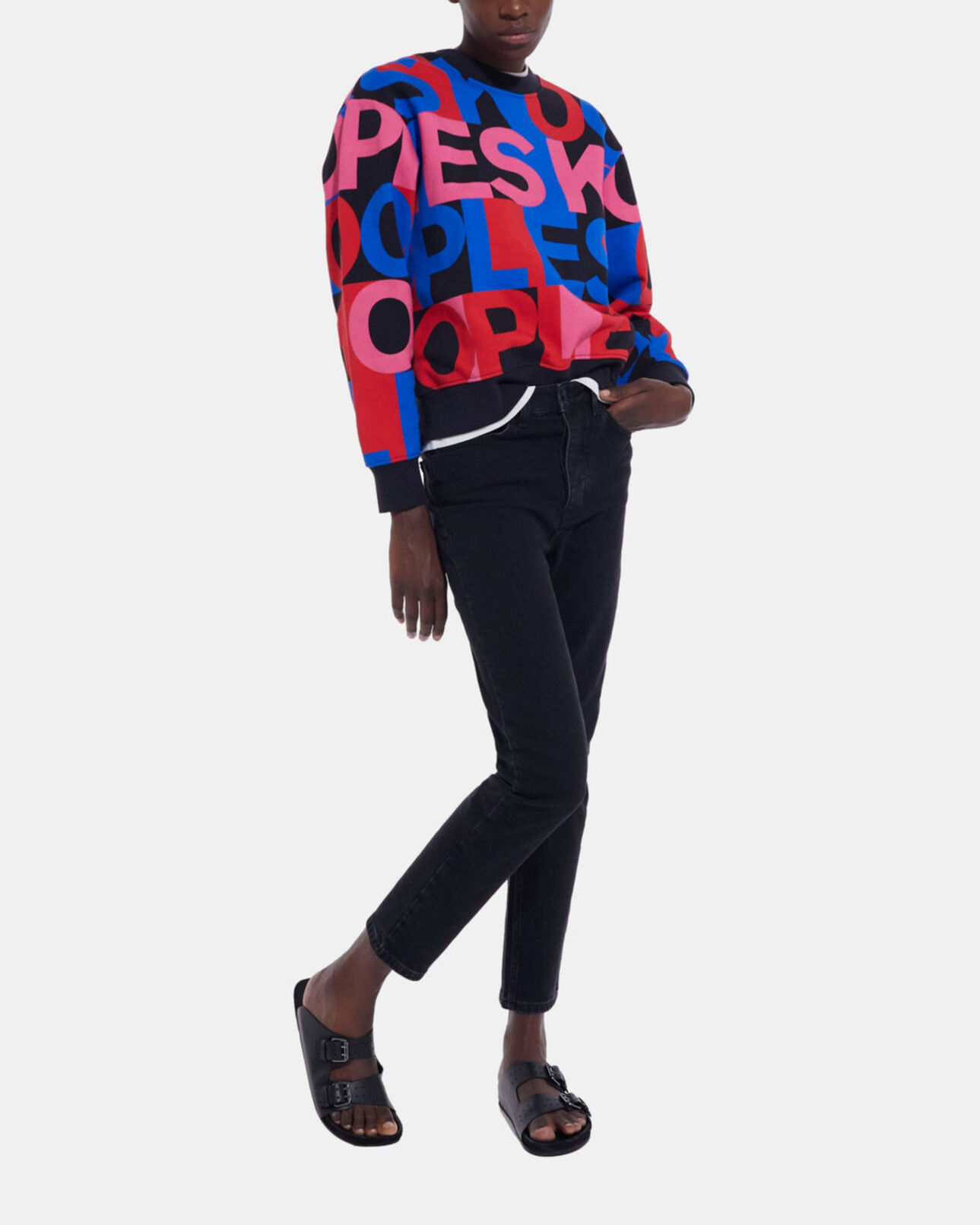 The Kooples MUJER MULTICOLOR sudadera logotipo multicolor