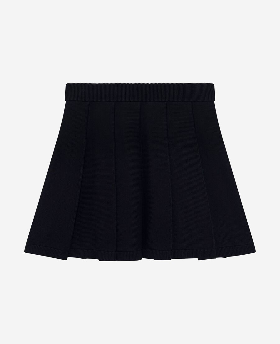 The Kooples F NAVY short black mesh skirt