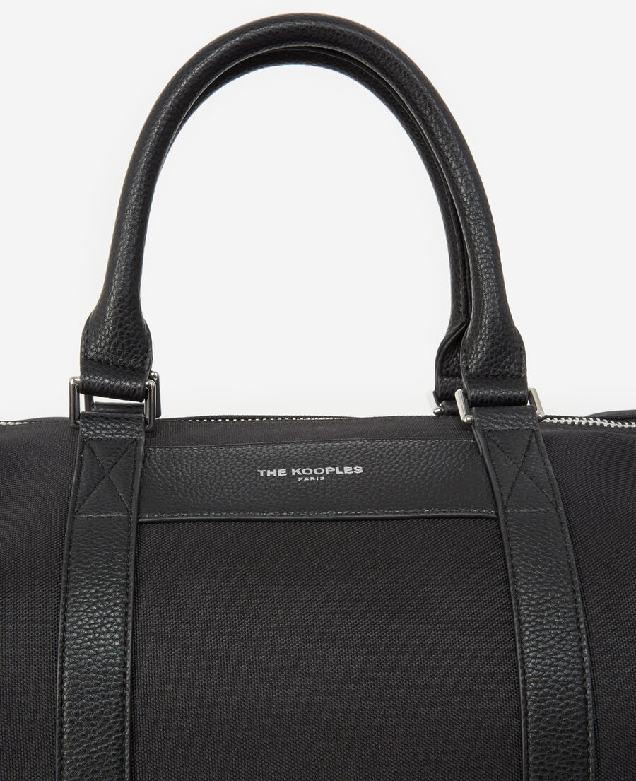 black weekend bag with removable chain