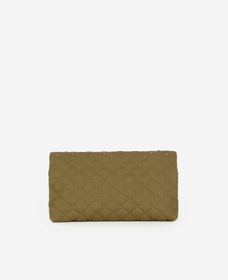 The Kooples FEMME KAKI pochette héritage small en canva kaki