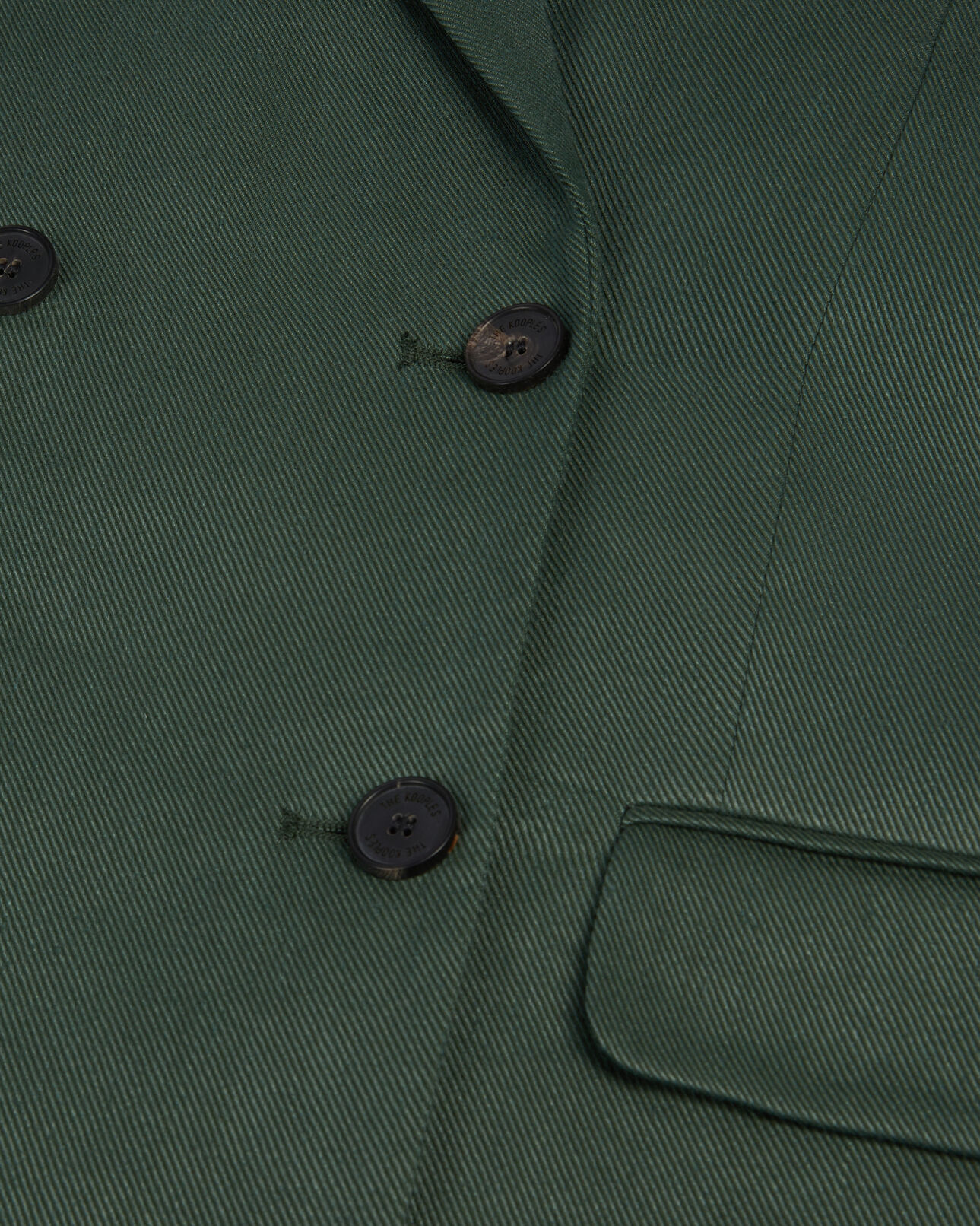 The Kooples WOMEN WOOD KAKI khaki suit jacket