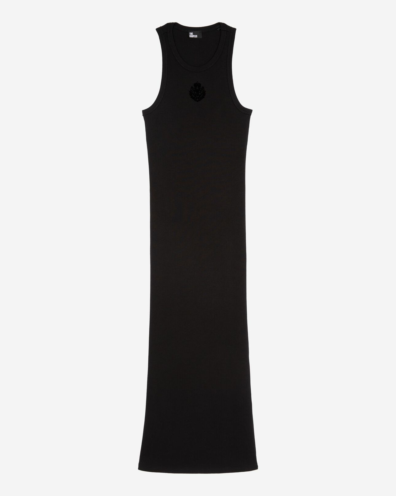 The Kooples WOMEN BLACK black sleeveless maxi dress