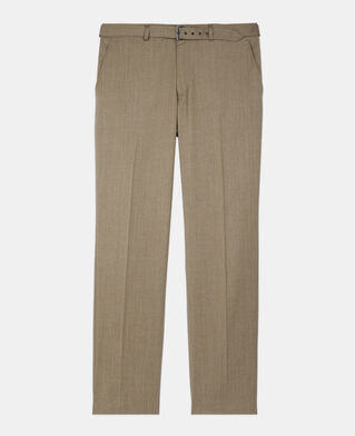 The Kooples H BROWN light brown wool suit trousers