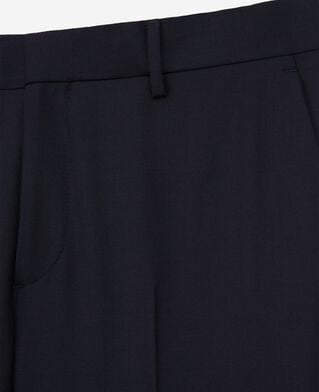 The Kooples HOMME DARK NAVY pantalon de costume en laine ajust&eacute; bleu 