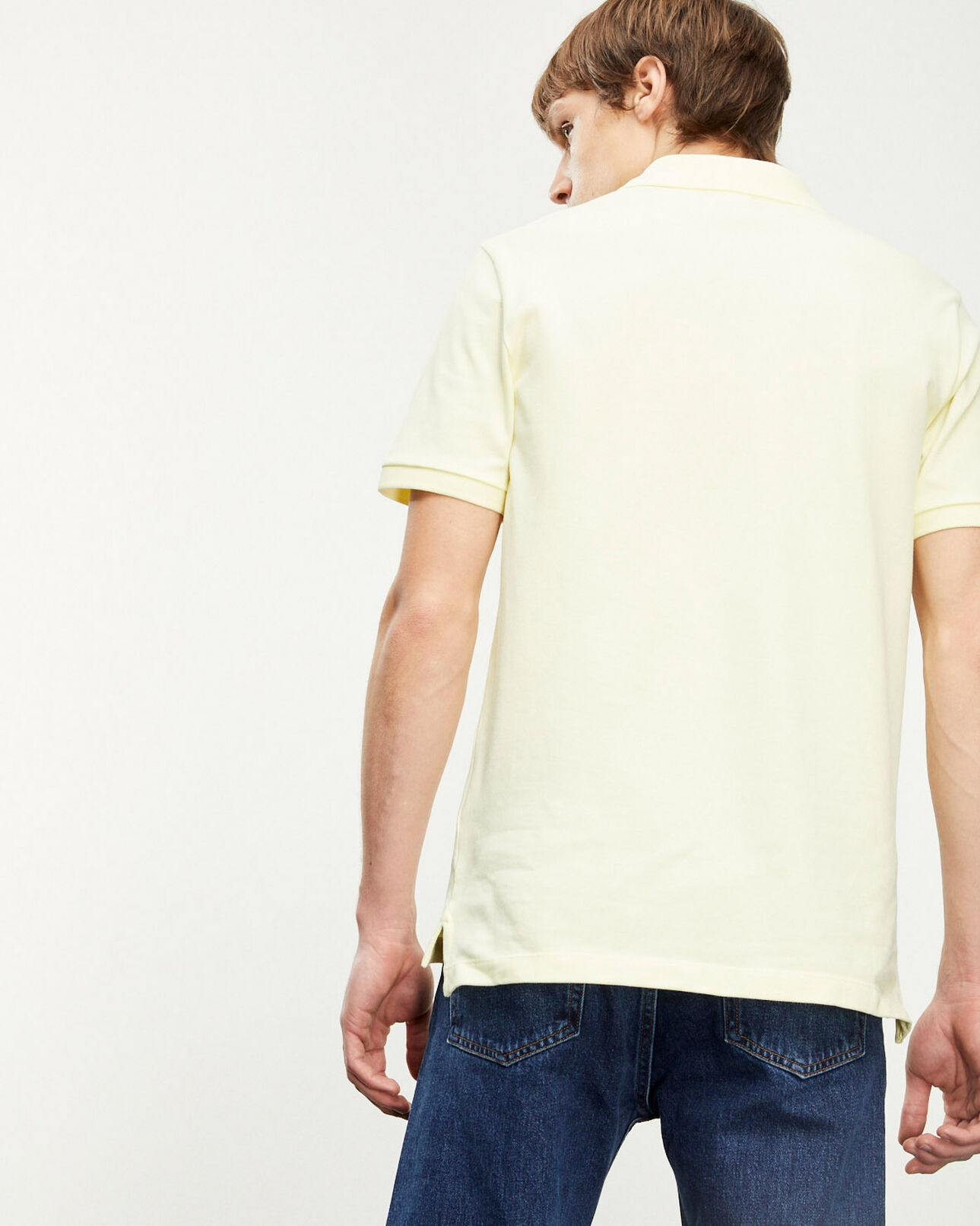 The Kooples HOMME LIGHT YELLOW polo jaune clair broderie tête de mort