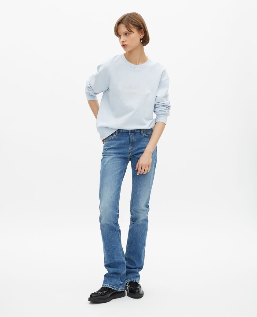 The Kooples WOMEN BABY BLUE light blue long slim jeans