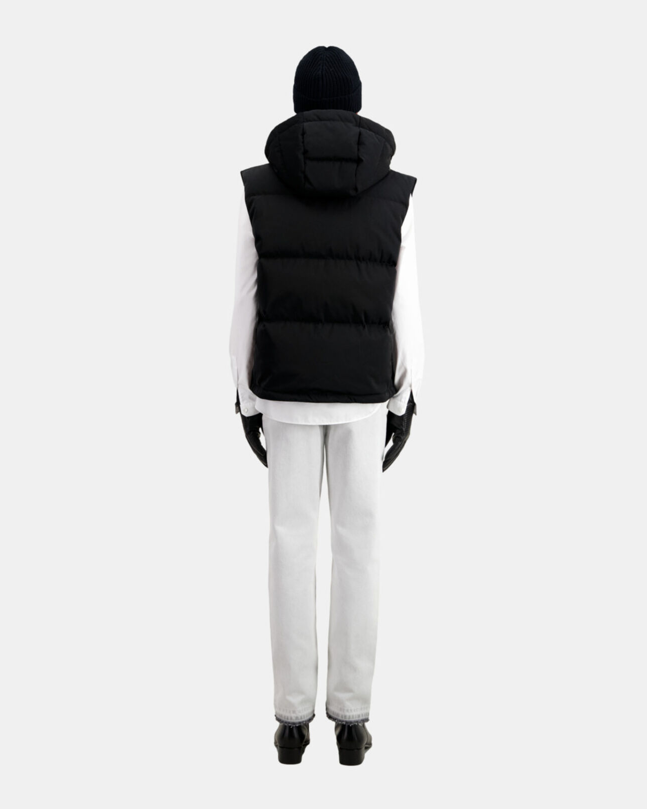 The Kooples HOMBRE BLACK anorak negro capucha sin mangas