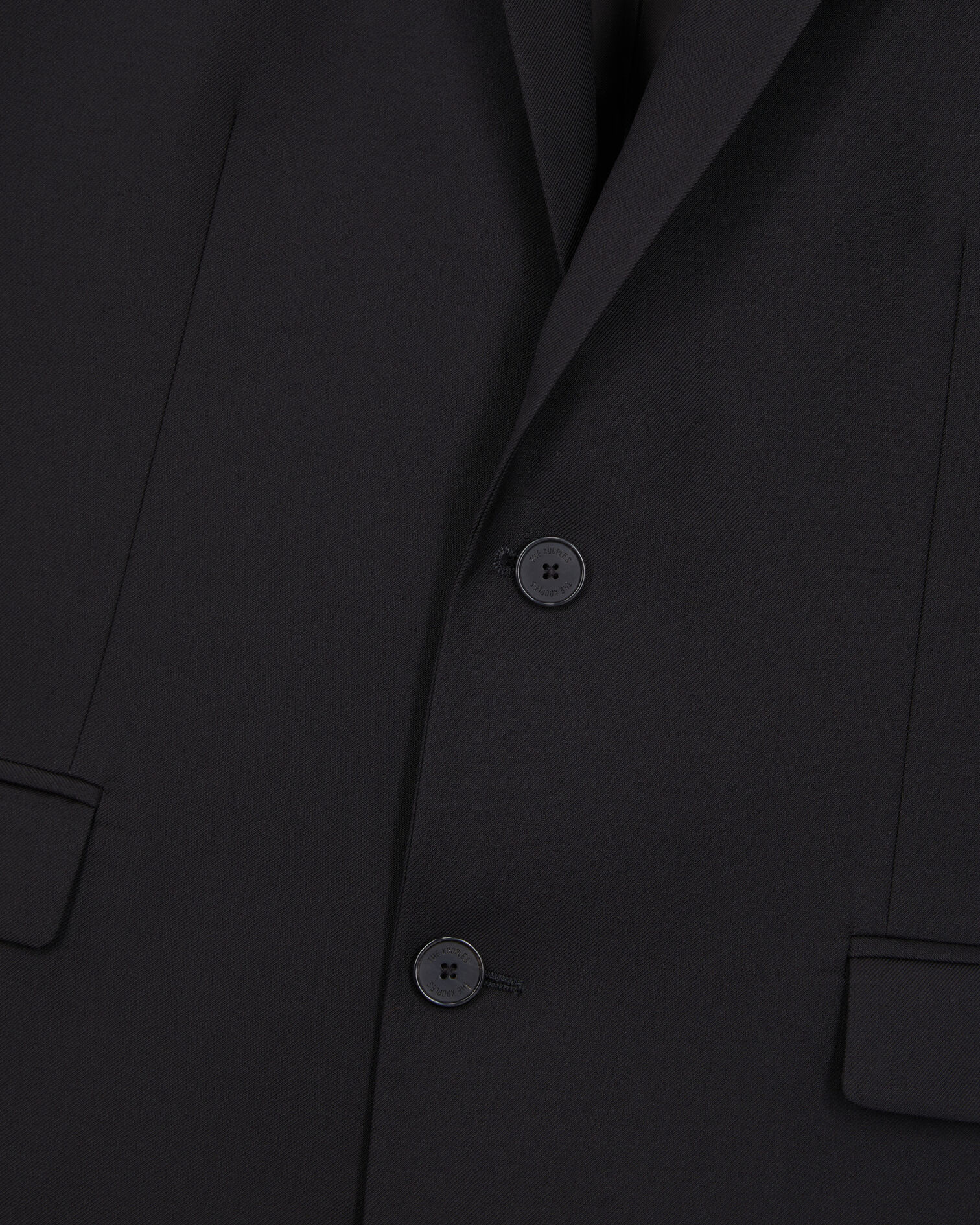 Schwarze Anzugjacke aus Wolle, BLACK, hi-res image number null
