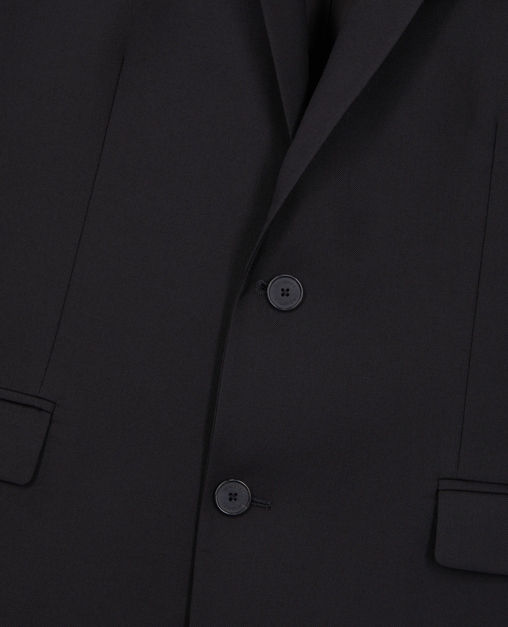 Black wool suit jacket, BLACK, hi-res image number null