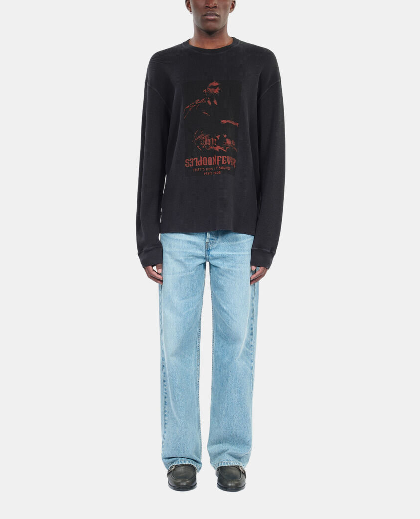 The Kooples HERREN BLACK WASHED schwarzes sweatshirt kooples fever