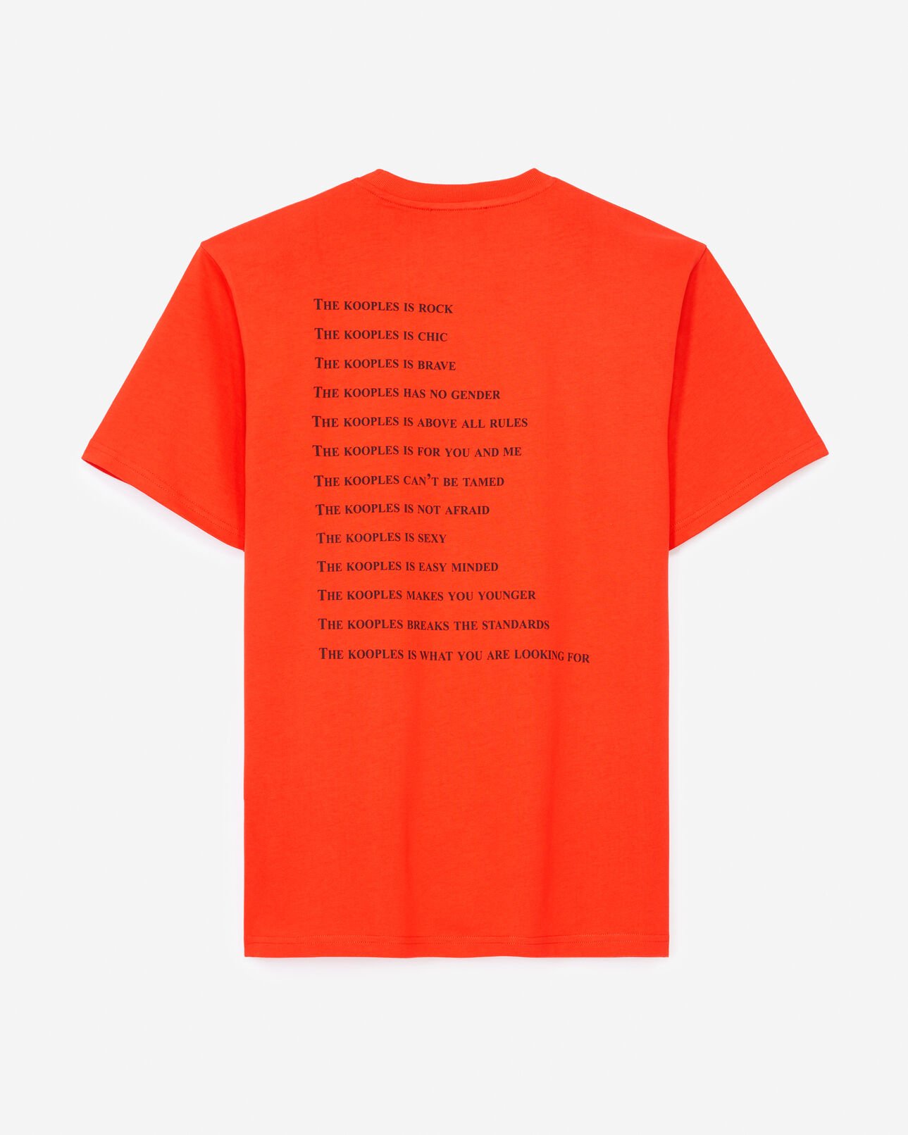 The Kooples HOMME RED t-shirt rouge coton à imprimé what is