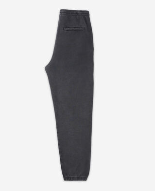 The Kooples H BLACK WASHED loose-fit black joggers with triple logo pockets
