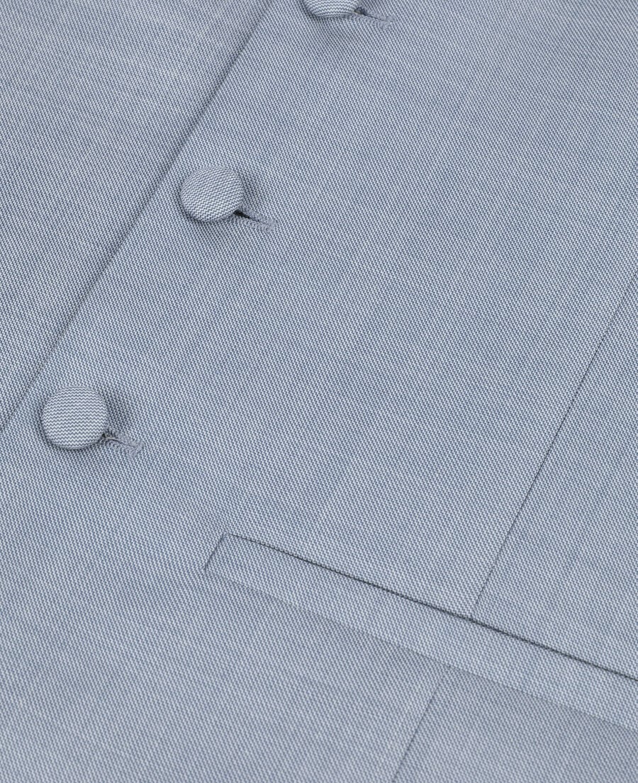 The Kooples H BLUE light blue slim fit wool suit vest