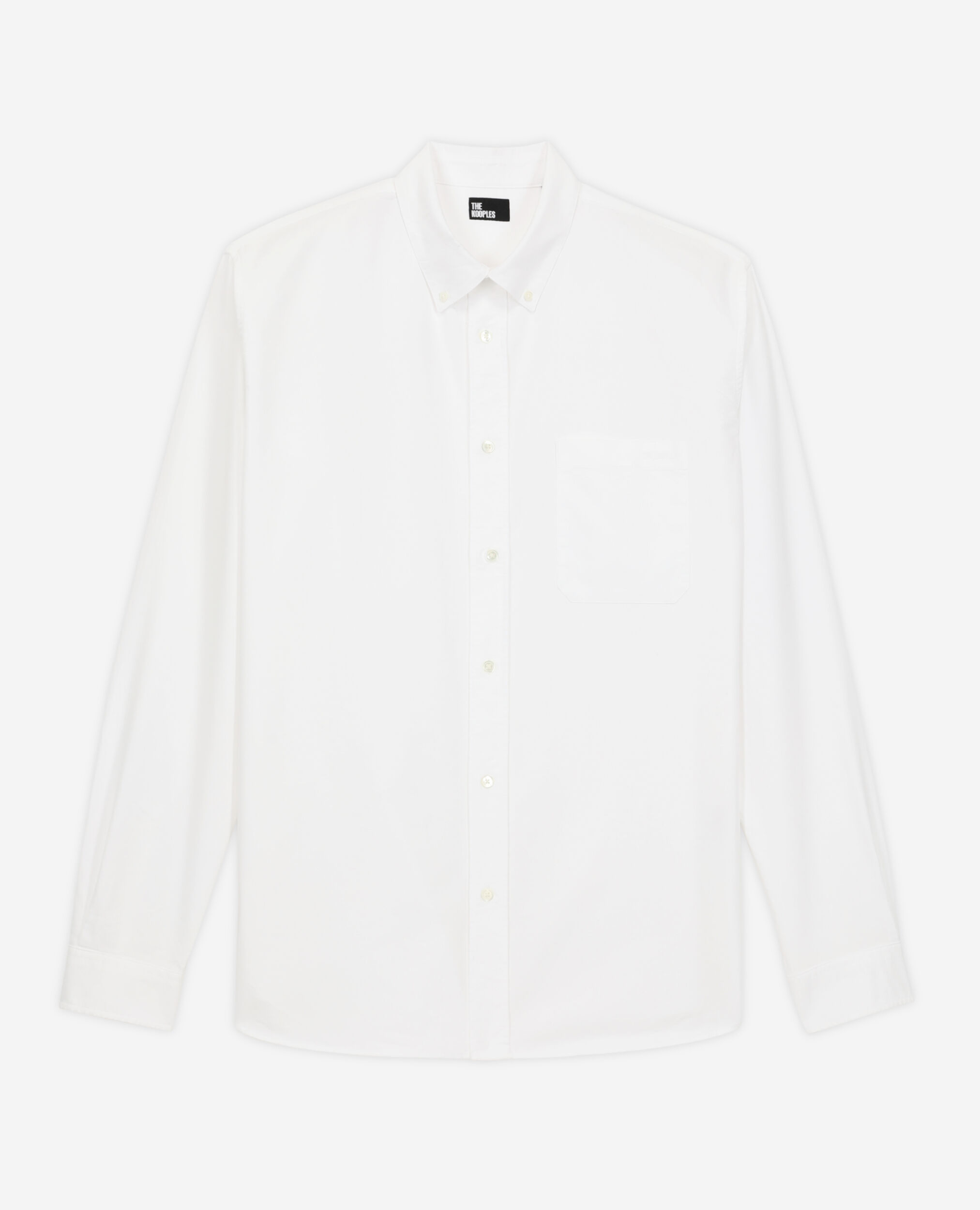 Chemise blanche en coton, WHITE, hi-res image number null