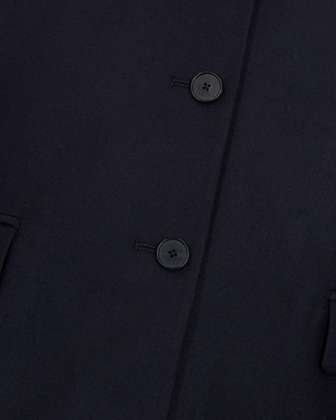 The Kooples DAMEN NAVY blaue anzugjacke aus wolle