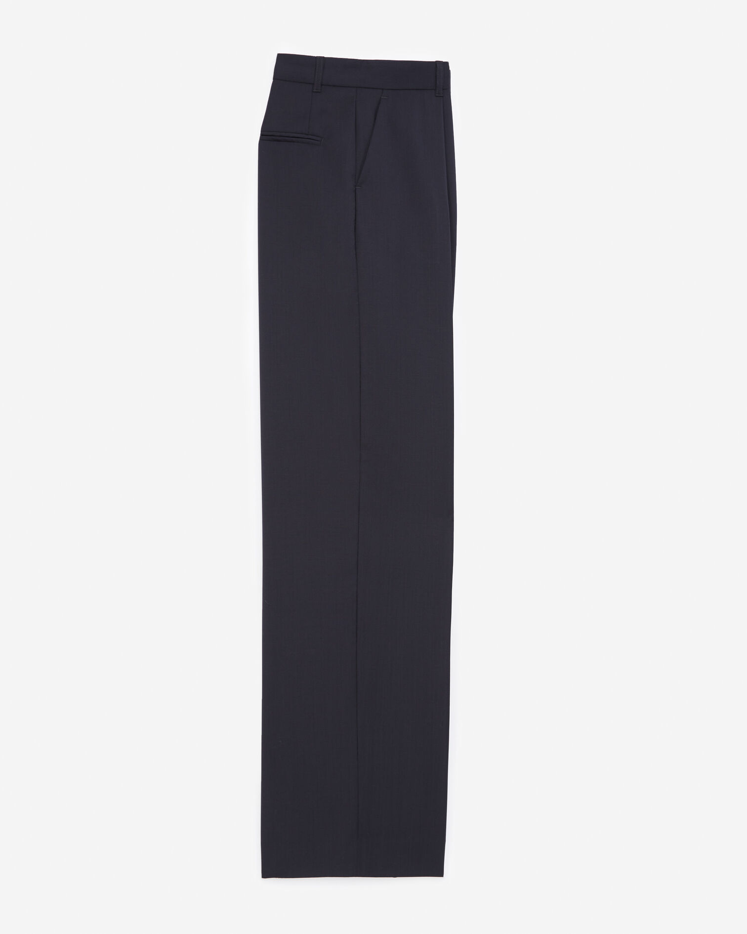 Navy blue suit pants in wool, NAVY, hi-res image number null