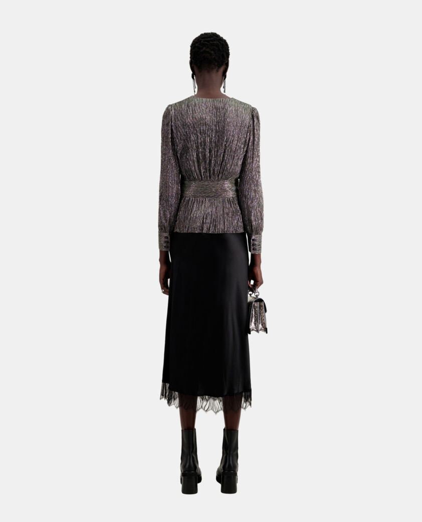 The Kooples FEMME SILVER top argenté