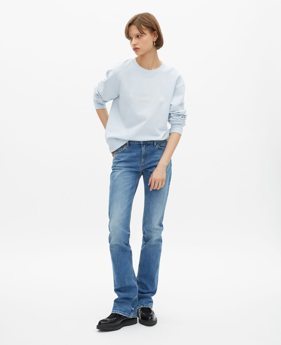 The Kooples WOMEN BABY BLUE light blue long slim jeans