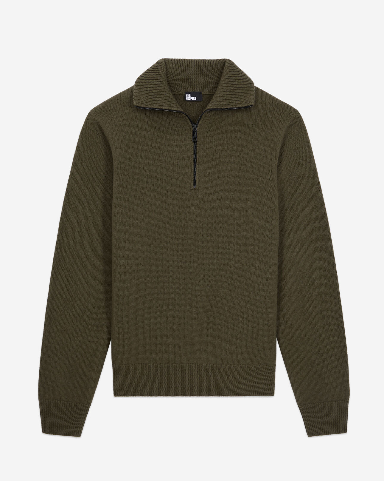 The Kooples HOMME KAKI pull kaki en laine