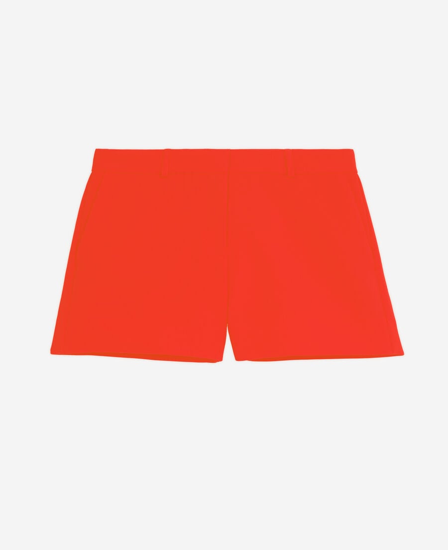 The Kooples FEMME ORANGE short tailleur orange en cr&ecirc;pe