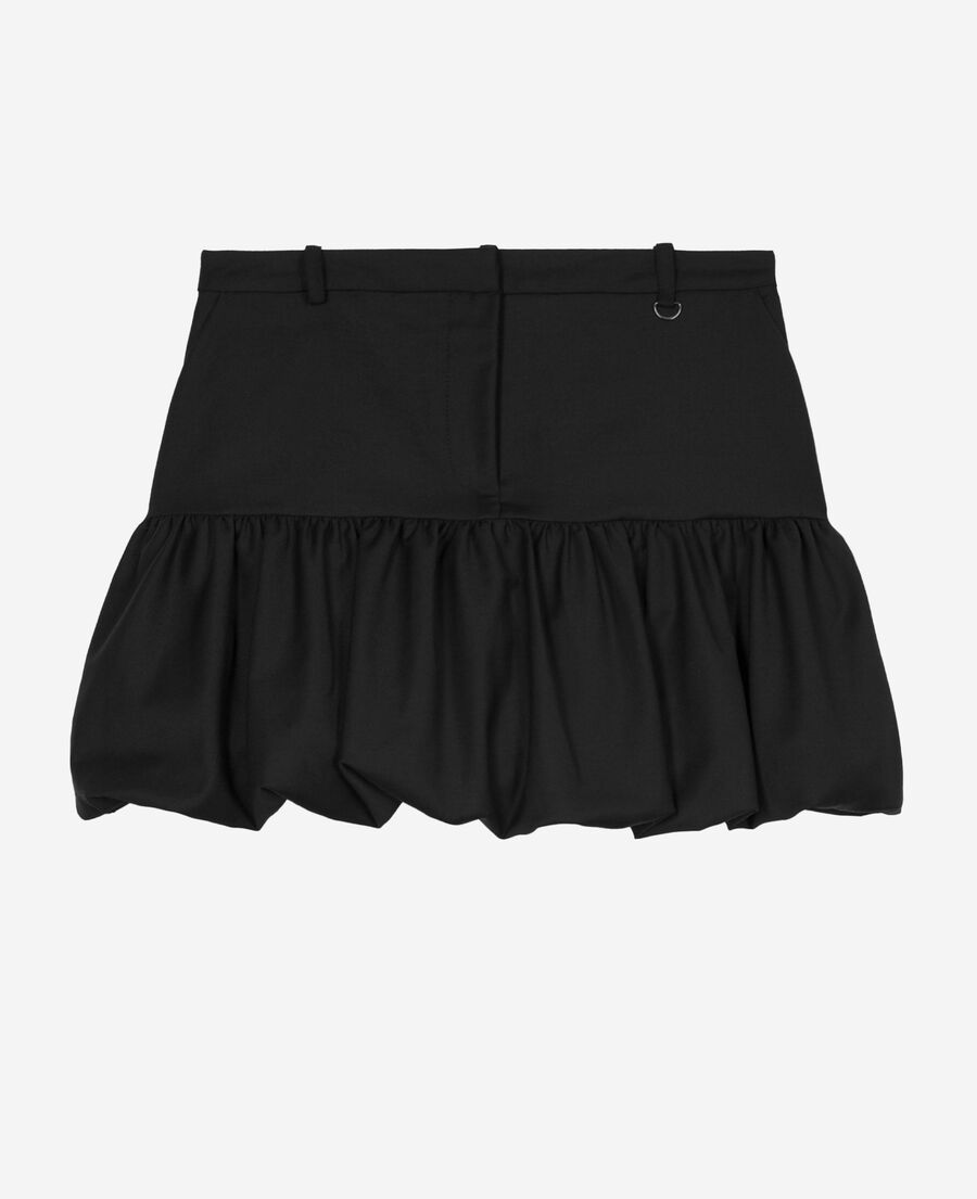 The Kooples WOMEN BLACK short black ball skirt