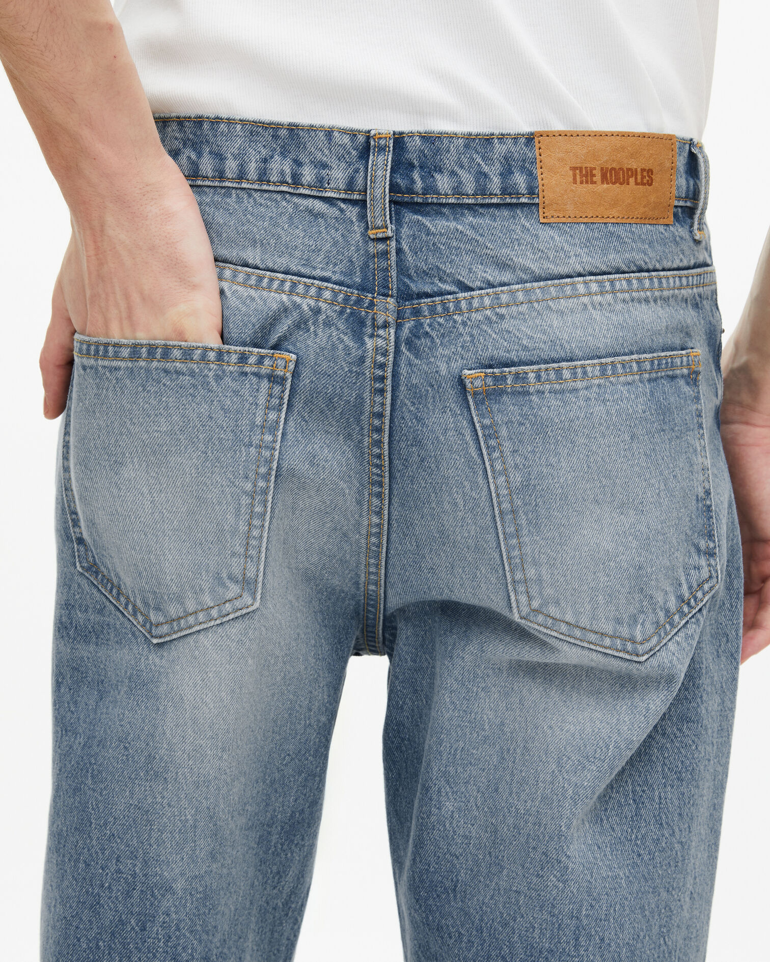 Jean droit bleu, BABY BLUE, hi-res image number null