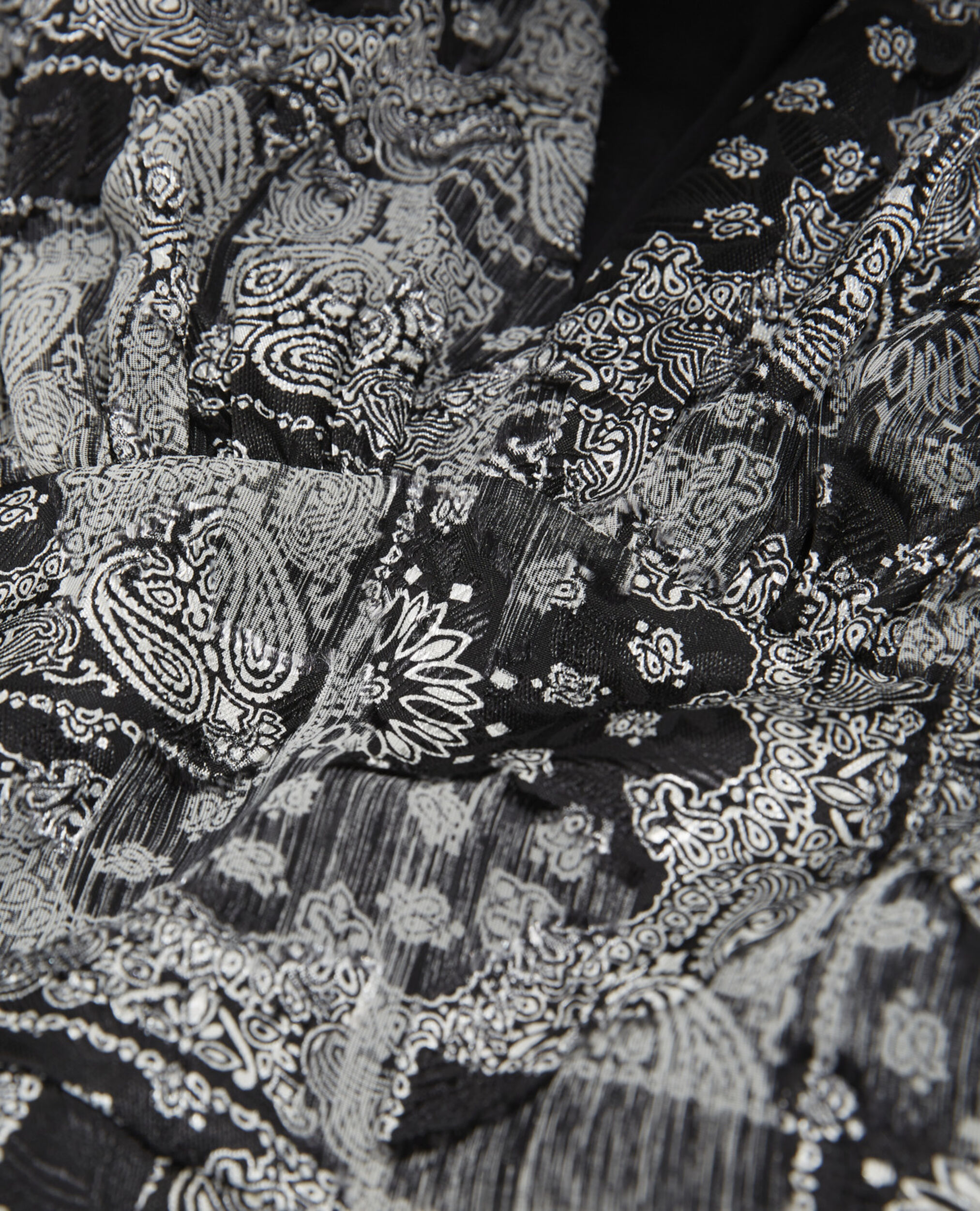 Robe longue imprimé bandana, BLACK, hi-res image number null