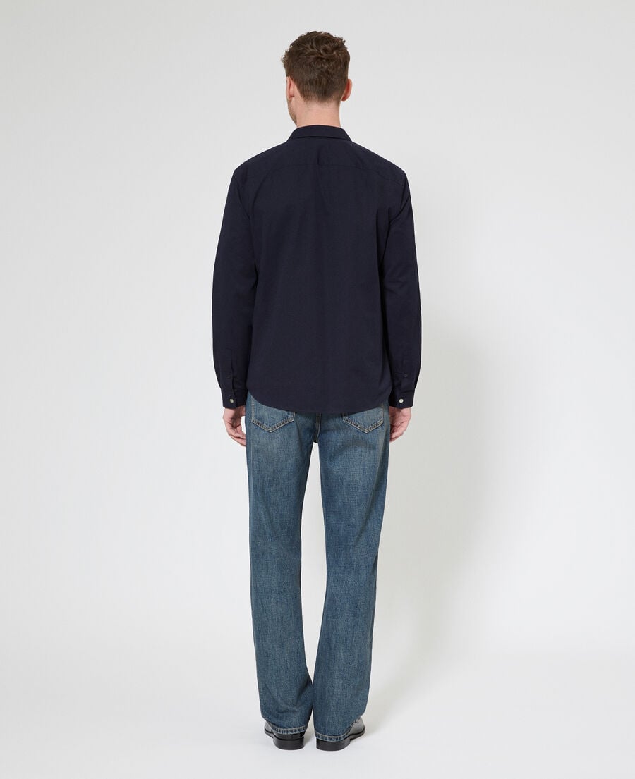 The Kooples HOMME NAVY chemise col tailleur marine