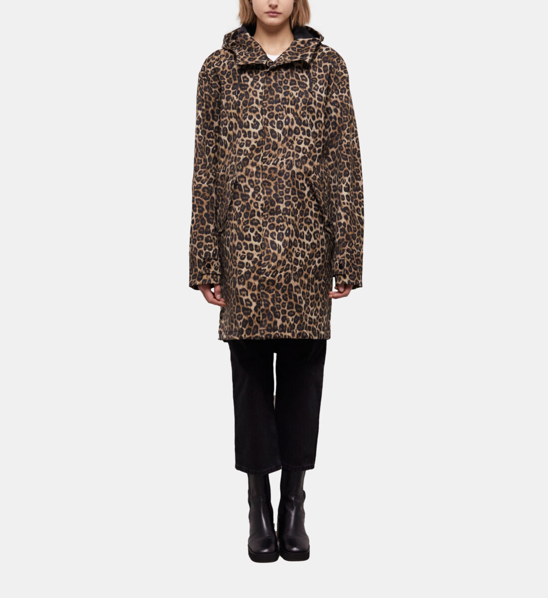 Zara sale leopard raincoat