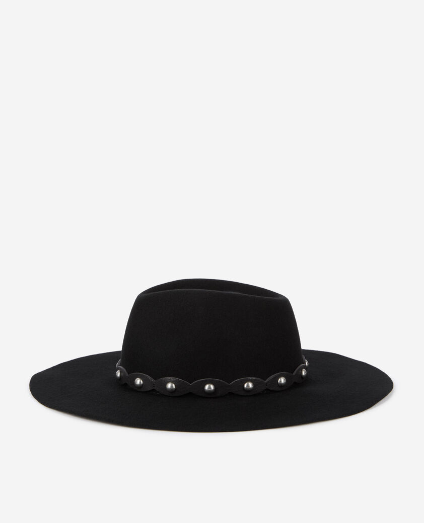 The Kooples MIXTE BLACK chapeau en laine noir