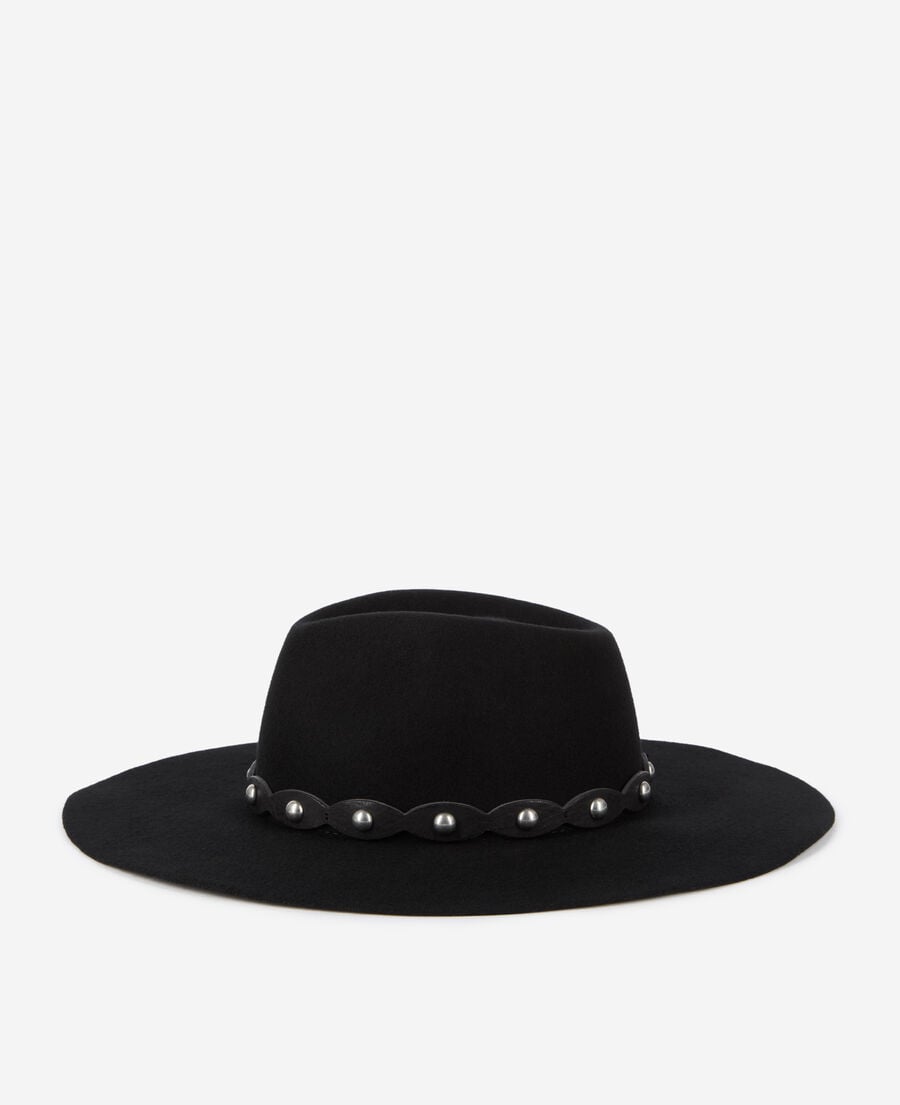The Kooples MIXTE BLACK chapeau en laine noir