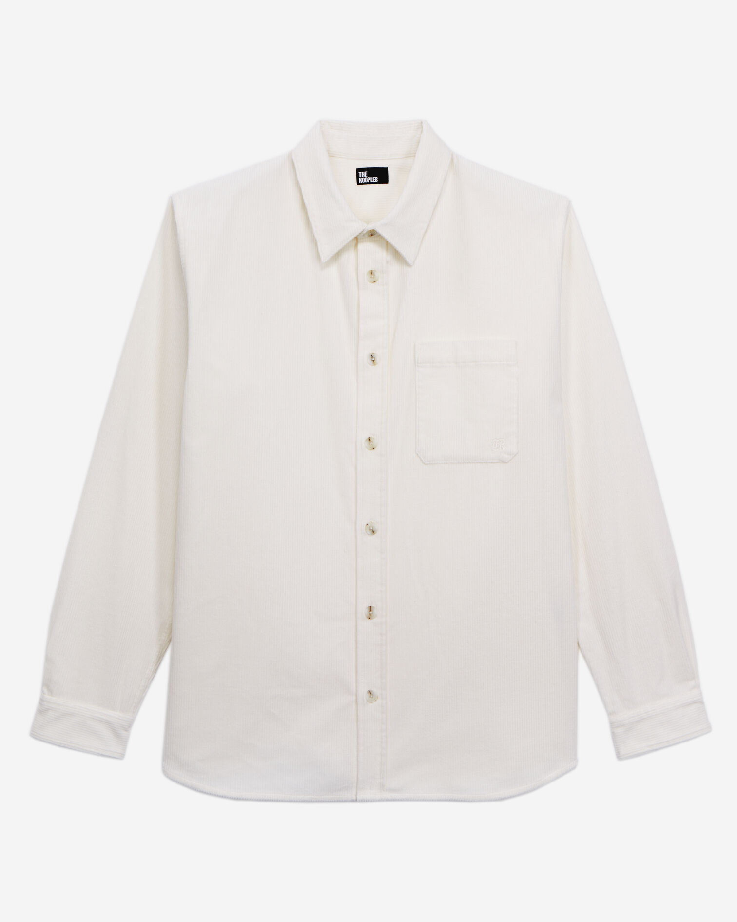 Chemise écrue en velours côtelé, ECRU, hi-res image number null
