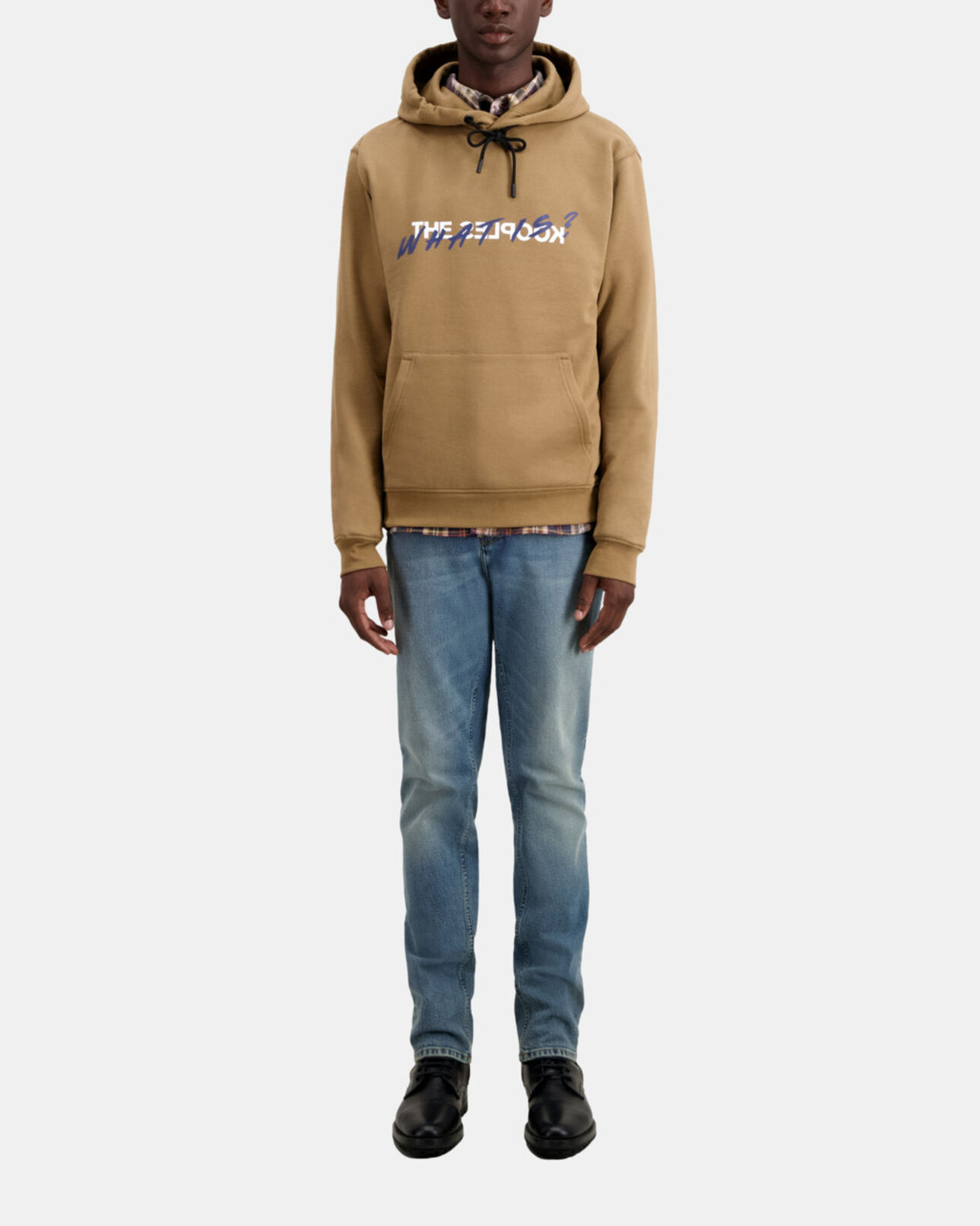 The Kooples MEN BROWN-BEIGE camel what is hoodie