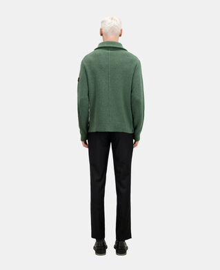 The Kooples MEN FOREST green wool and alpaca blend sweater