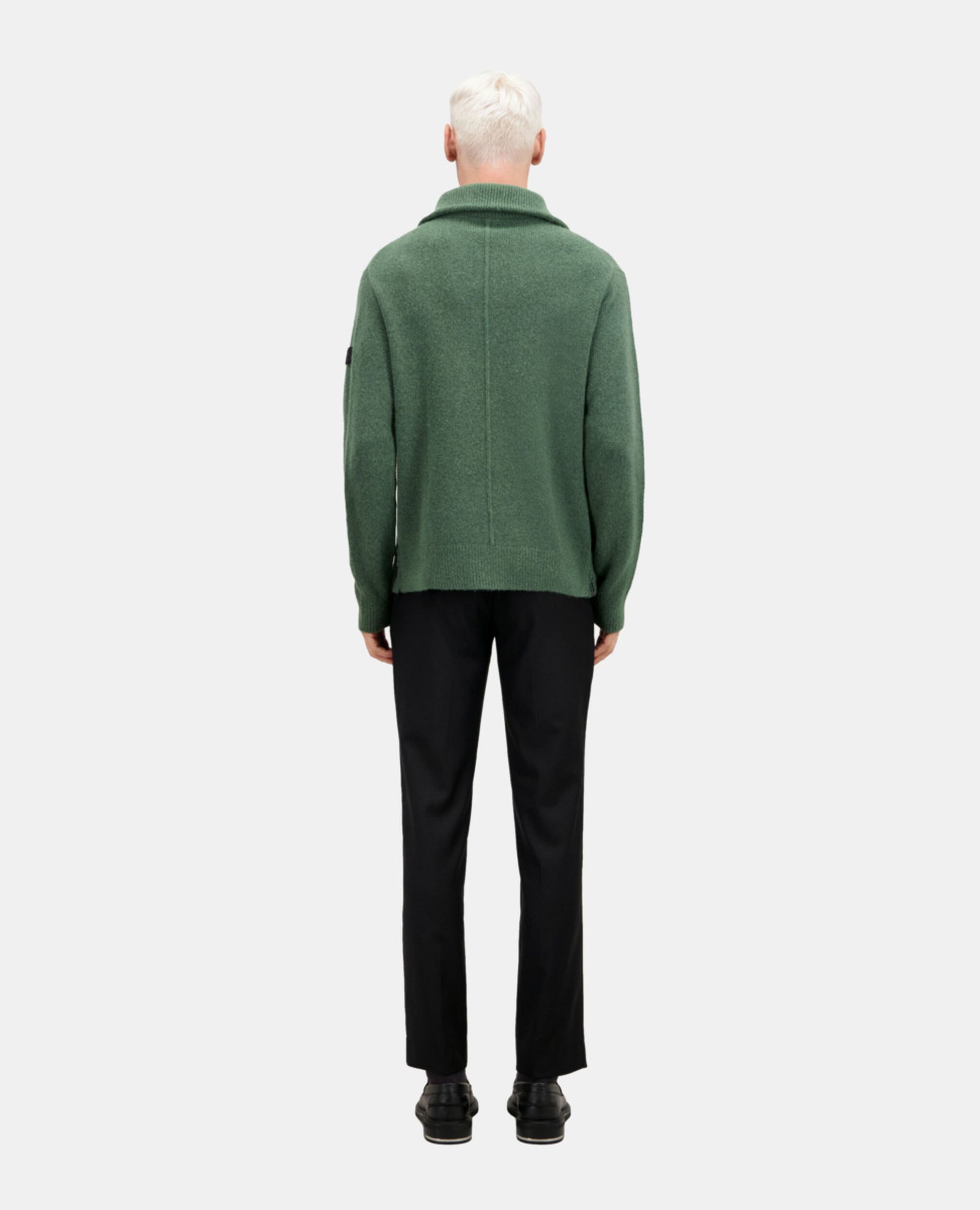 Green wool and alpaca blend sweater, FOREST, hi-res image number null