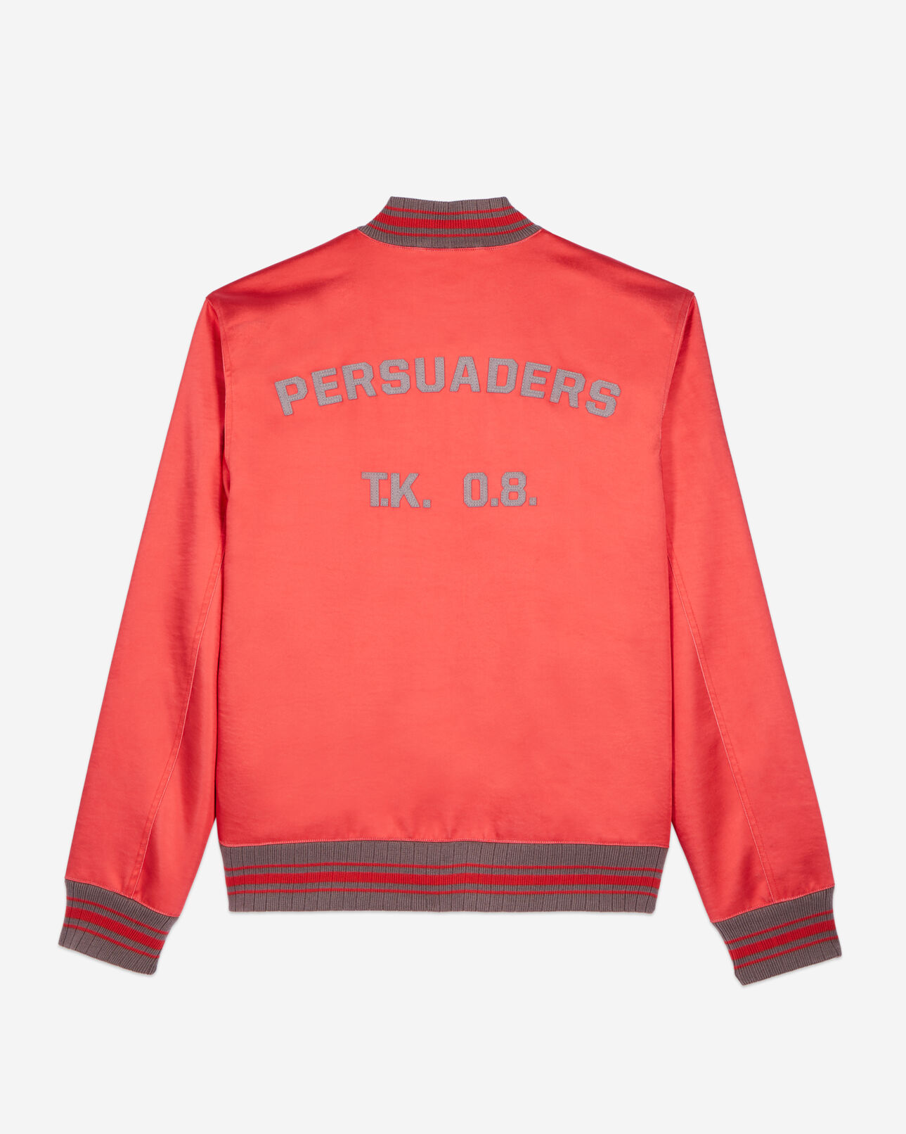 The Kooples MEN RUBIS red satin jacket with patches