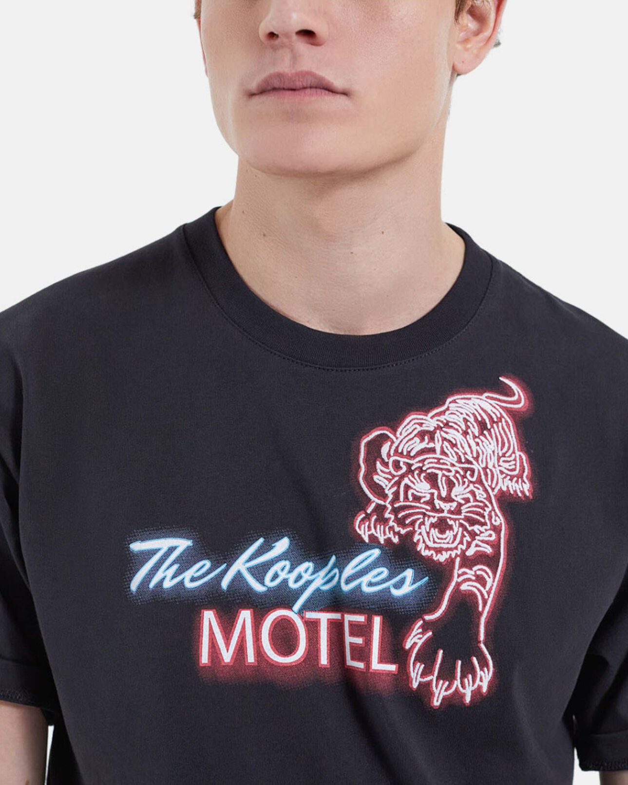 The Kooples HOMME BLACK t-shirt the kooples