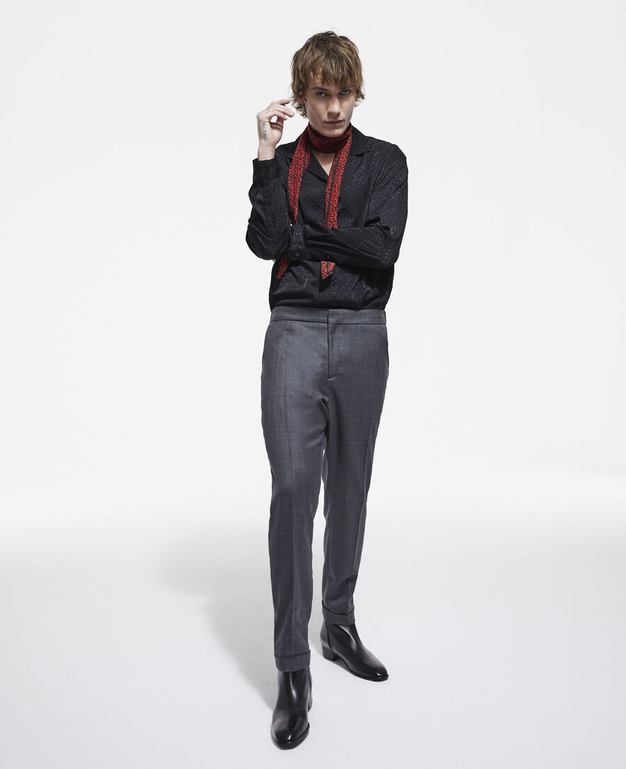The Kooples MIXTE RED / BLACK foulard léopard rouge