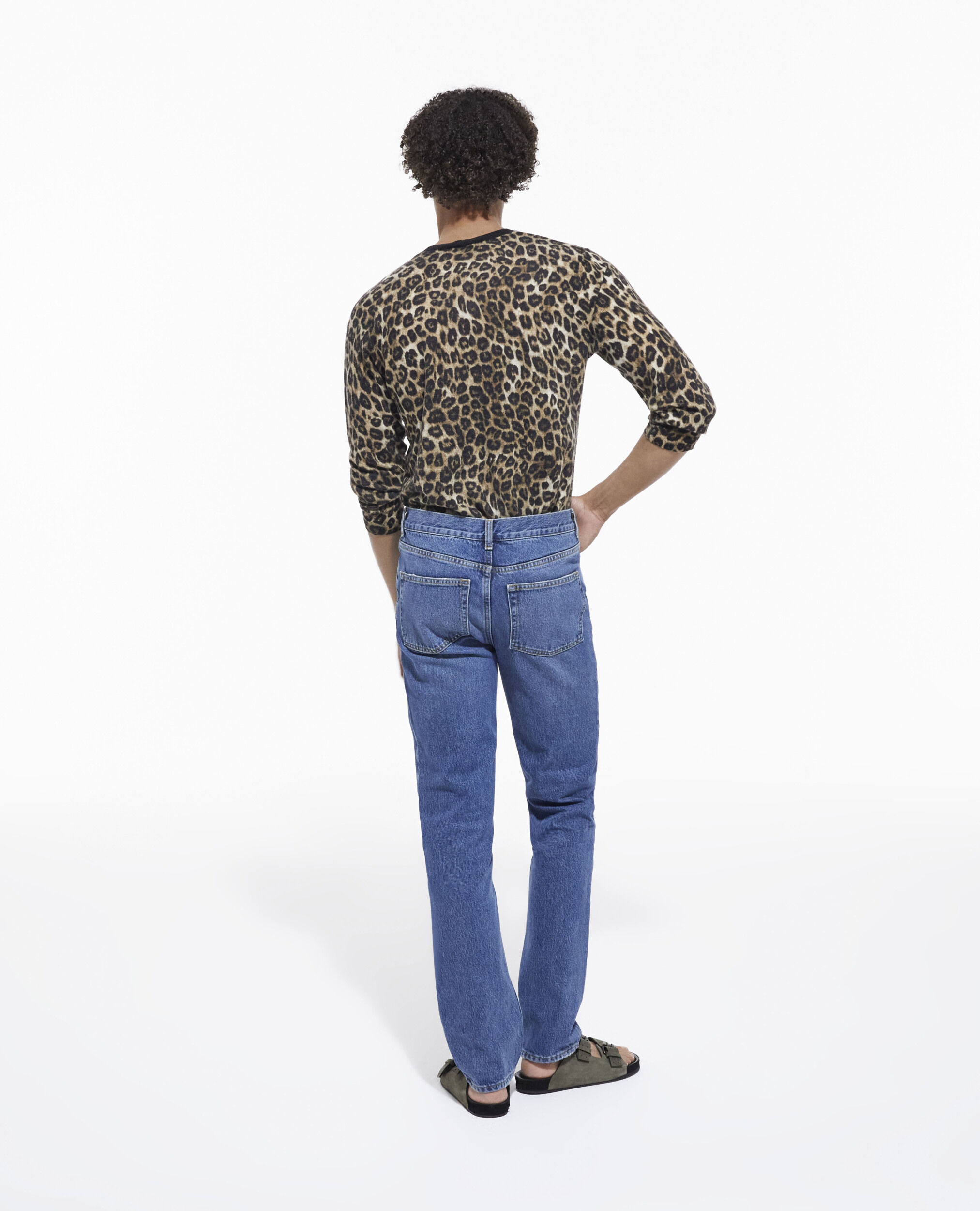Leopard print cashmere sweater, LEOPARD, hi-res image number null