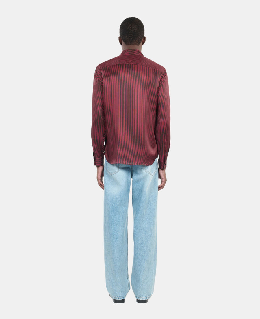 The Kooples MEN BLACK - RED black and red striped shirt