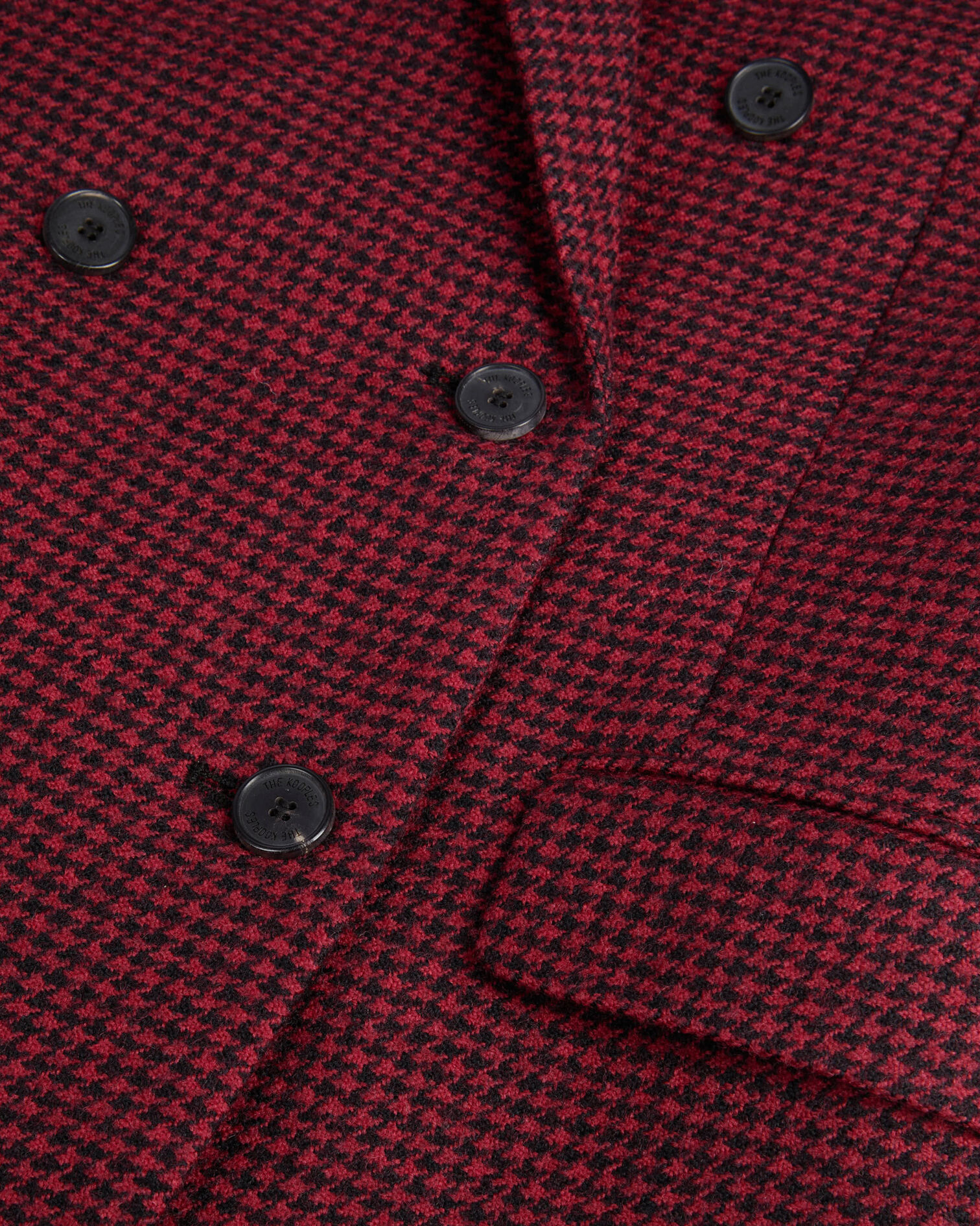 Black and red houndstooth blazer, BLACK - RED, hi-res image number null