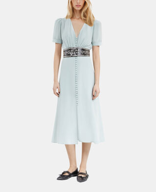 The Kooples FEMME BLACK ceinture large clout&eacute;e en cuir noir