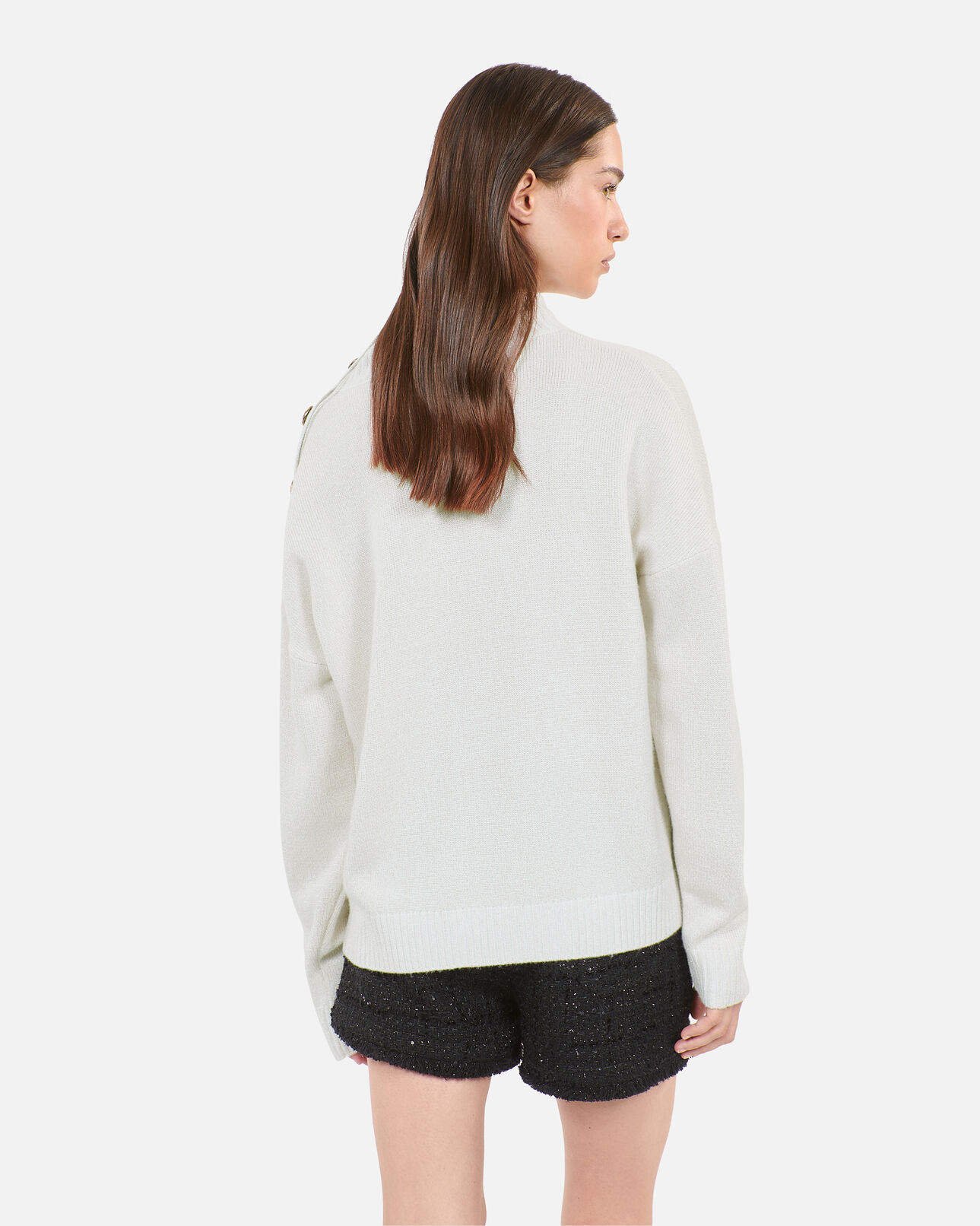 The Kooples FEMME ECRU pull en laine et cachemire écru