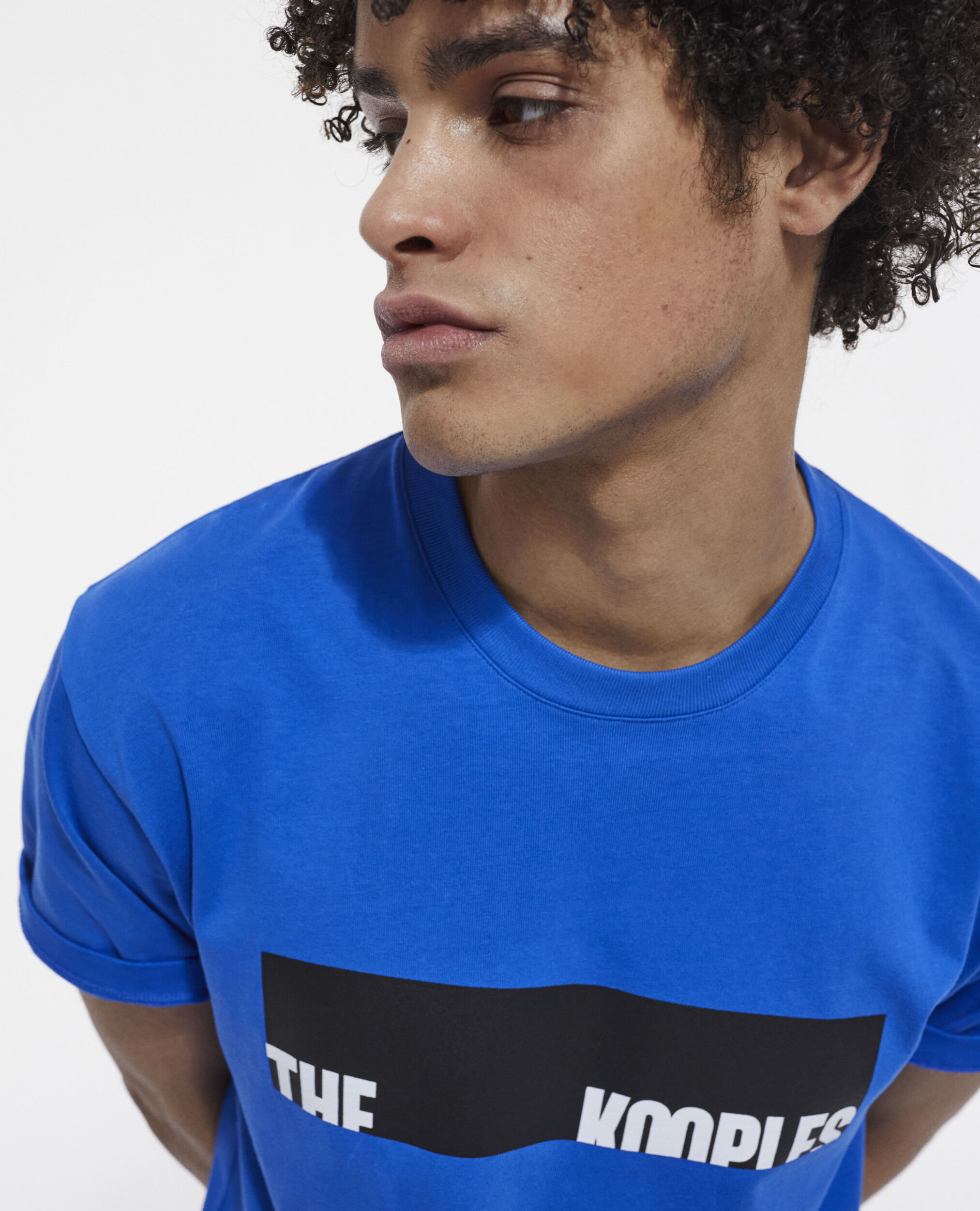 T-shirt sérigraphié bleu, INK BLUE, hi-res image number null
