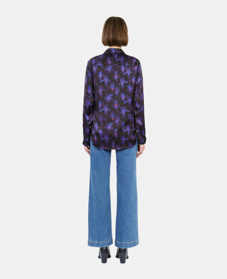 The Kooples DAMEN BLACK /LIGHT PINK / BLUE bedrucktes hemd