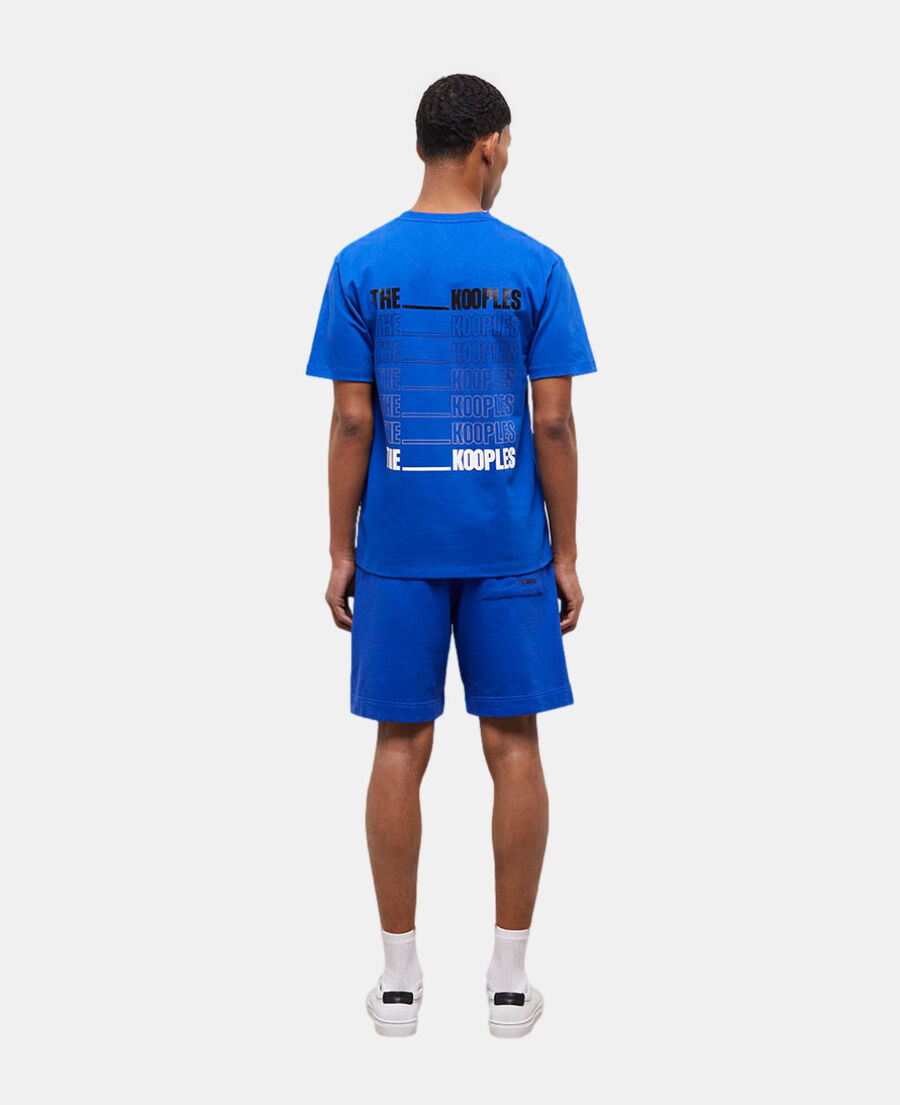 t-shirt homme logo the kooples bleu