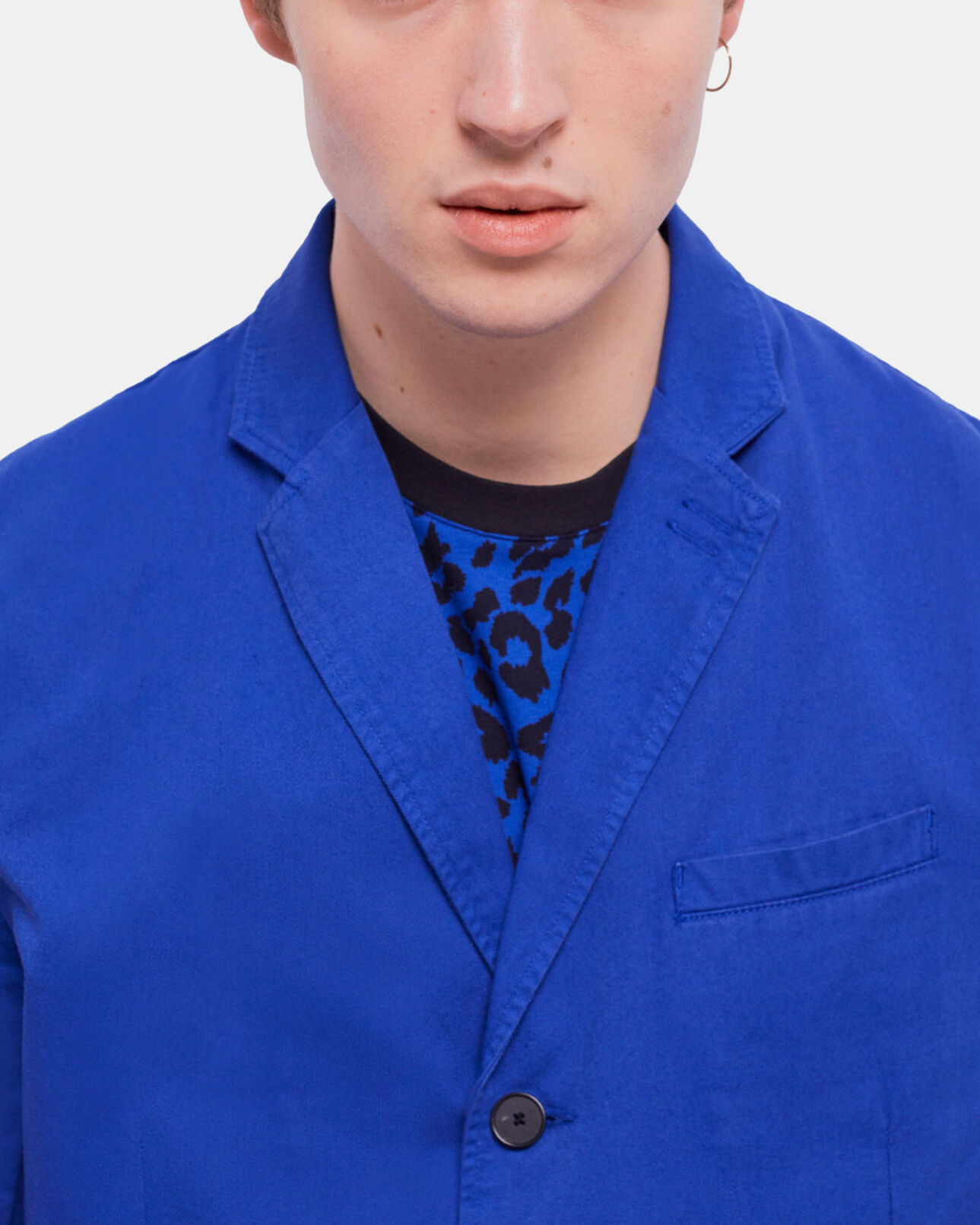 The Kooples HOMME BLUE veste bleue en coton