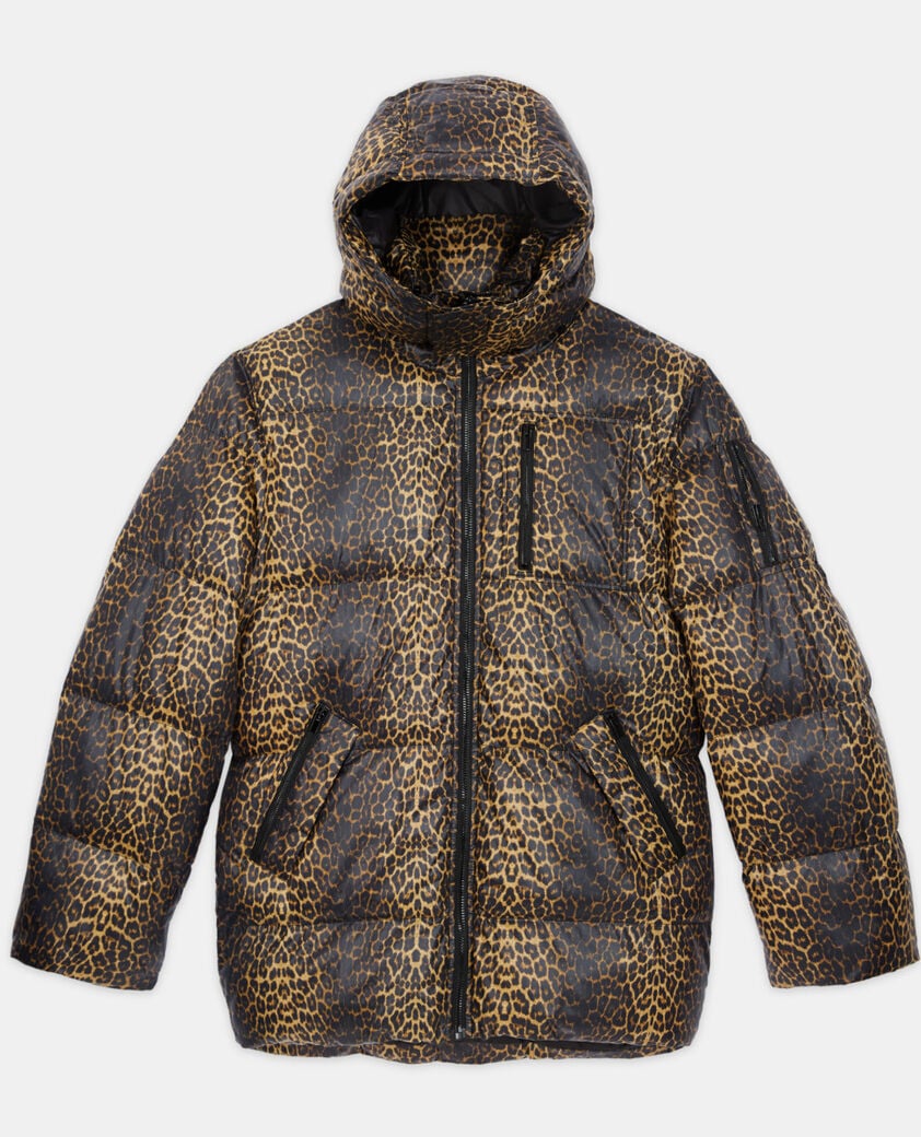The Kooples HOMME LEOPARD doudoune oversize léopard